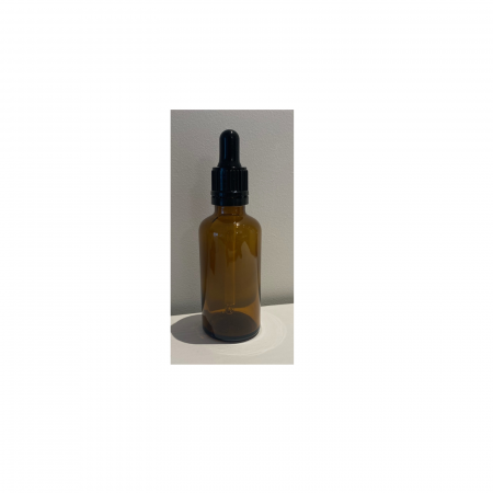 Sticla ambra cu pipeta si capac negru sigilabil 50ml - set 2 buc [1]