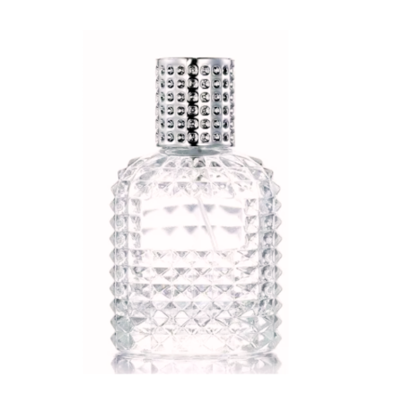 Sticlute pentru parfum - Sticla parfum reincarcabila 100ml. Dots cu capac argintiu