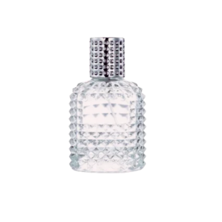 Sticla parfum reincarcabila 30ml. Dots cu capac argintiu