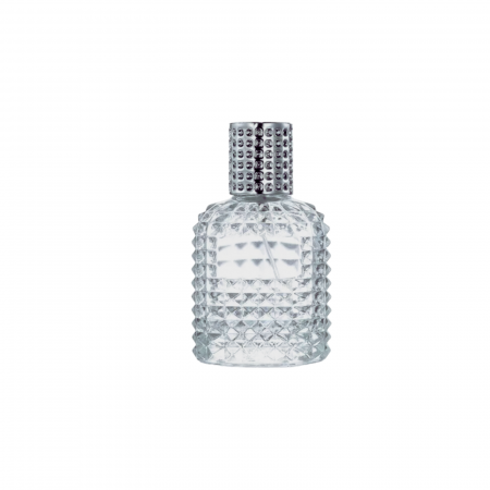 Sticlute pentru parfum - Sticla parfum reincarcabila 30ml. Dots cu capac argintiu