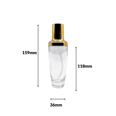 Sticla transparenta cu pompa 100ml - 6 bucati [1]