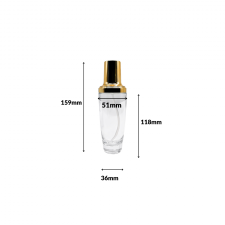 Sticla transparenta cu pompa 100ml - set 2 buc [1]
