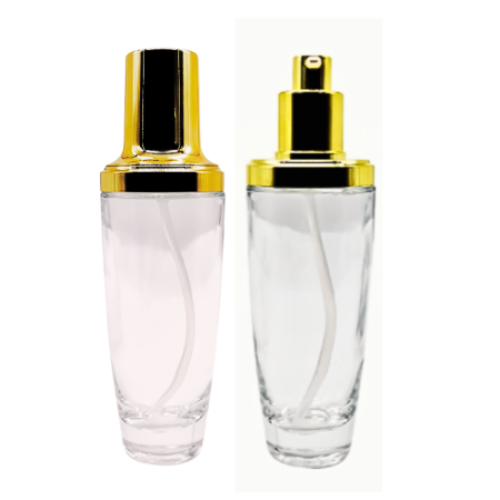 Sticla transparenta cu pompa 100ml - set 2 buc