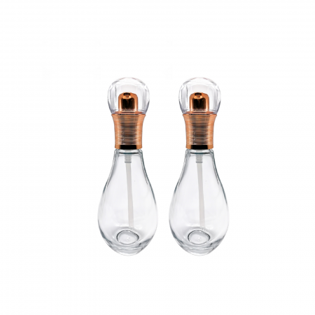 Sticla transparenta cu pompa  60ml - set 2 buc