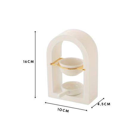Suport din lemn cu vas ceramic, pentru aromaterapie [1]