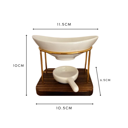 Suport cu vas ceramic, pentru aromaterapie [1]