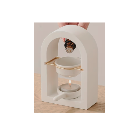 Suport din lemn cu vas ceramic, pentru aromaterapie [2]