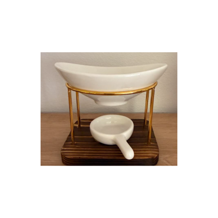 Idei de cadouri - Suport cu vas ceramic, pentru aromaterapie