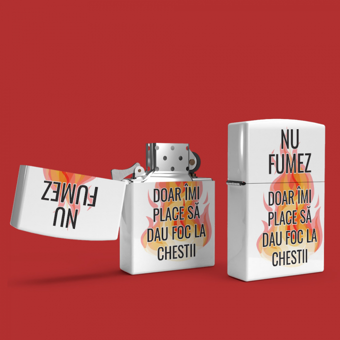 Bricheta Personalizata - Nu fumez doar imi place sa dau foc la chestii [1]