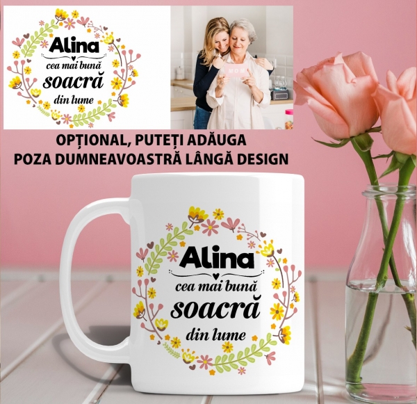 Cana personalizata Cu Poza - Cea Mai Buna Soacra [2]