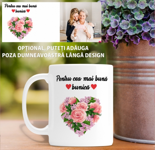Cana personalizata Cu Poza - Cea Mai Buna Bunica [2]