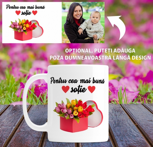 Cana personalizata Cu Poza - Cea Mai Buna Sotie [2]