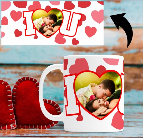 Cana personalizata cu poza - I love you [2]