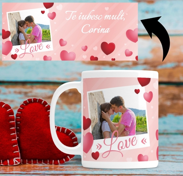 Cana personalizata cu poza si mesaj - Love [2]