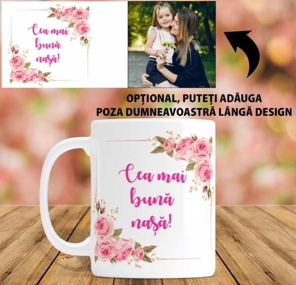 Cana personalizata Cu Poza - Cea mai buna Nasa [2]