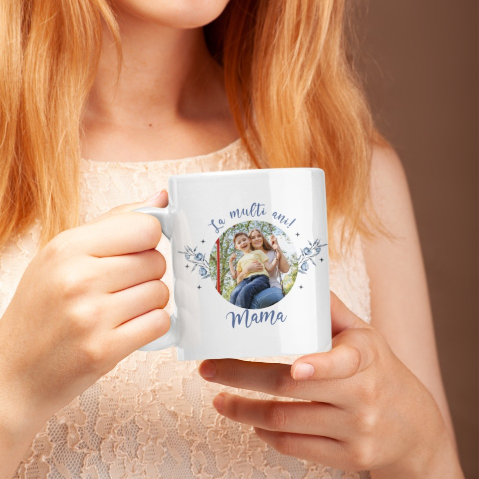 Cana personalizata cu poza - La multi ani  mama! [2]