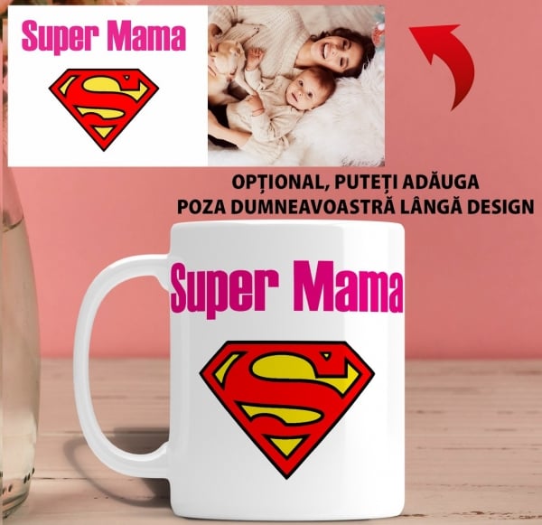 Cana personalizata - Super mama [1]