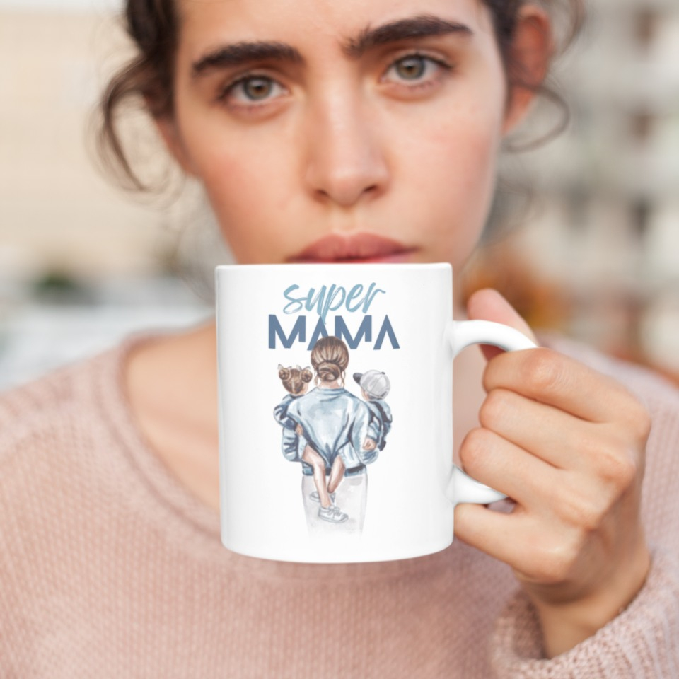 Cana personalizata - Super Mama [2]