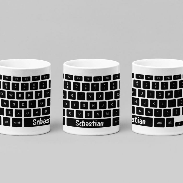 Cana Personalizata - Tastatura + Nume [2]