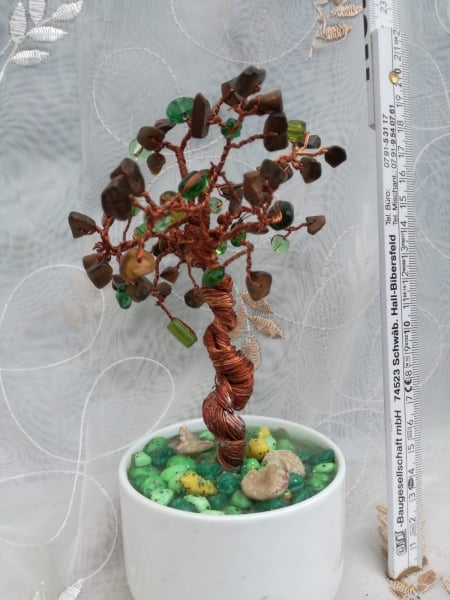 Copacel decorativ Feng Shui M23 - Pietre Semipretioase - Ochi de Pisica [1]