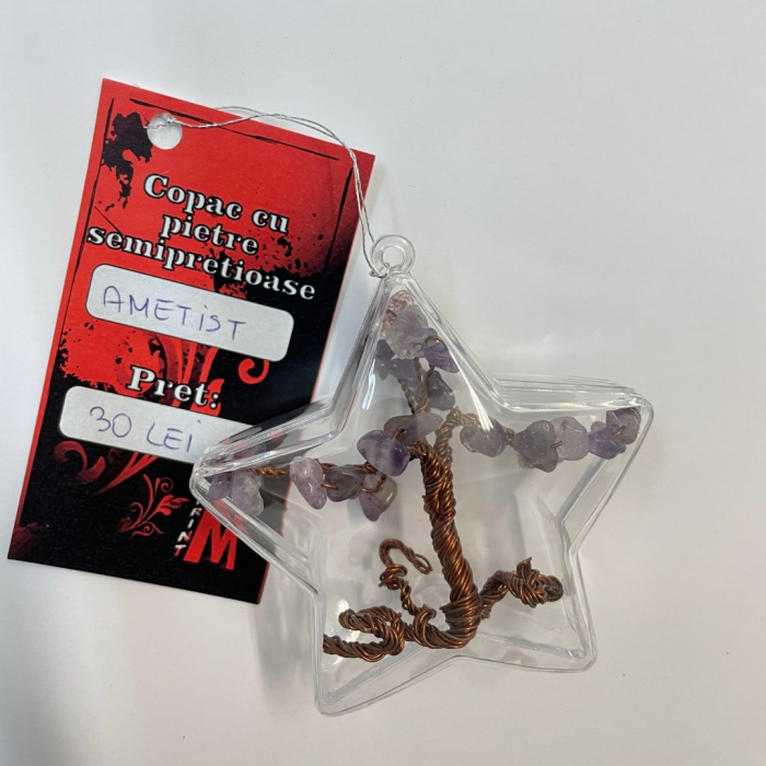 Glob pentru brad cu pietre semipretioase - Ametist 025 [2]