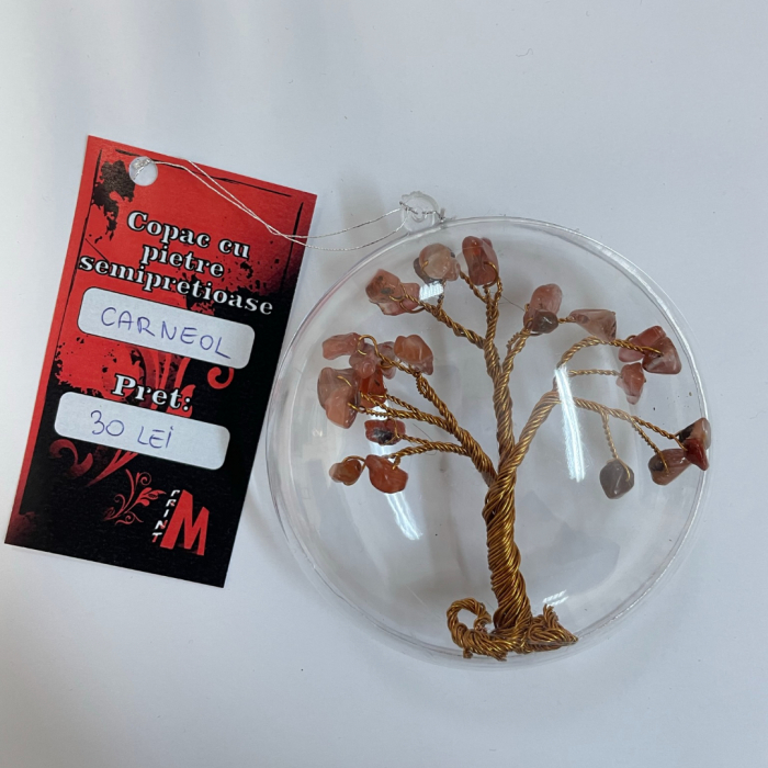 Glob pentru brad cu pietre semipretioase - Carneol 011 [2]