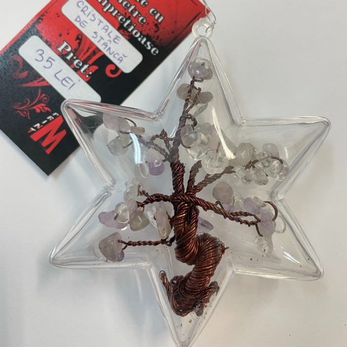 Glob pentru brad cu pietre semipretioase - Cristale de stanca 024 [2]