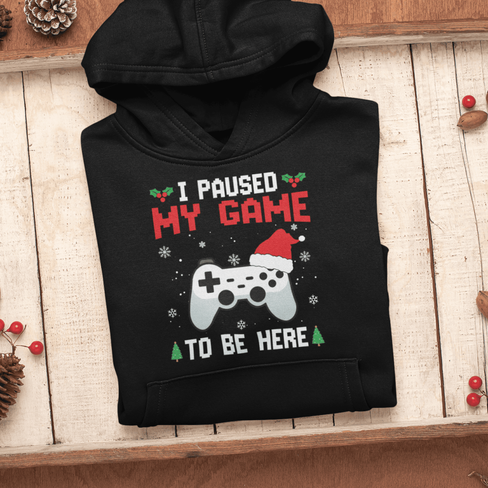 Hanorac Personalizat Craciun - I paused my game to be here [1]