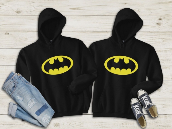 Set 2 Hanorace cuplu personalizate - Batman [2]