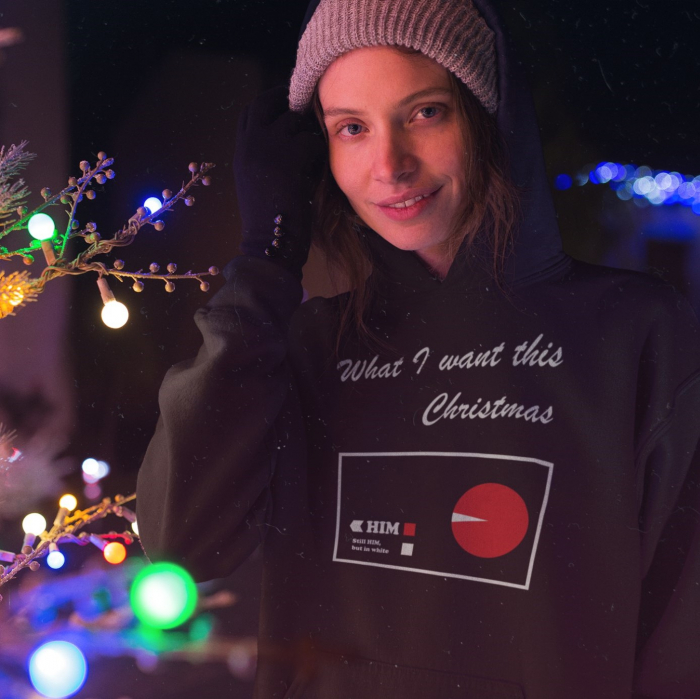 Set 2 Hanorace Cuplu Personalizate Craciun - What I want this Christmas [3]
