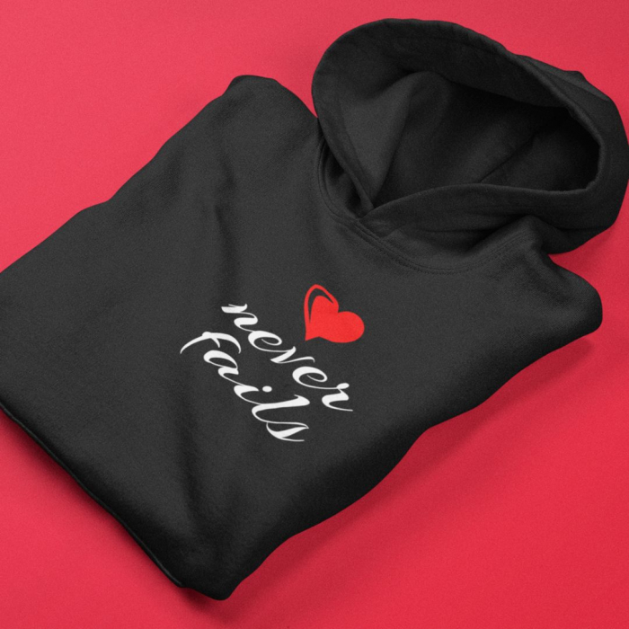 Set 2 Hanorace Personalizate Cuplu - Heart never fails [2]