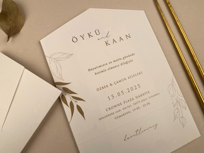 Invitatie de nunta eleganta - cod 12281 [3]