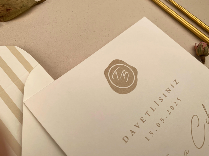 Invitatie de nunta eleganta cu plic stilizat - cod 12257 [3]
