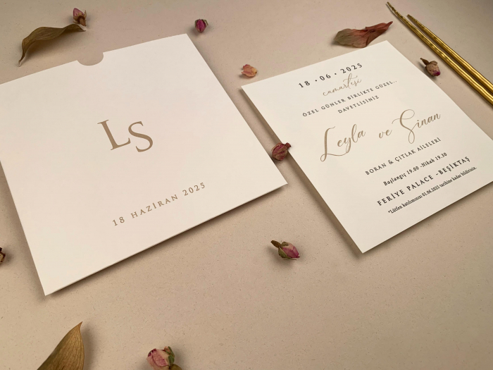 Invitatie de nunta eleganta simpla - cod12276 [2]