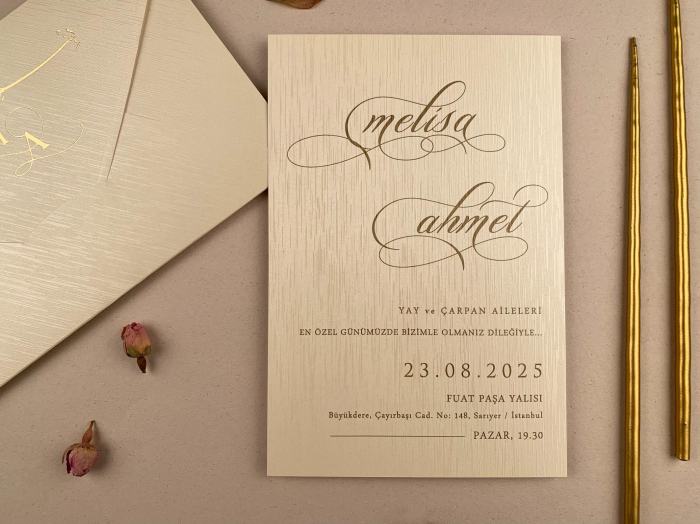 Invitatie de nunta eleganta texturata - cod 12279 [2]