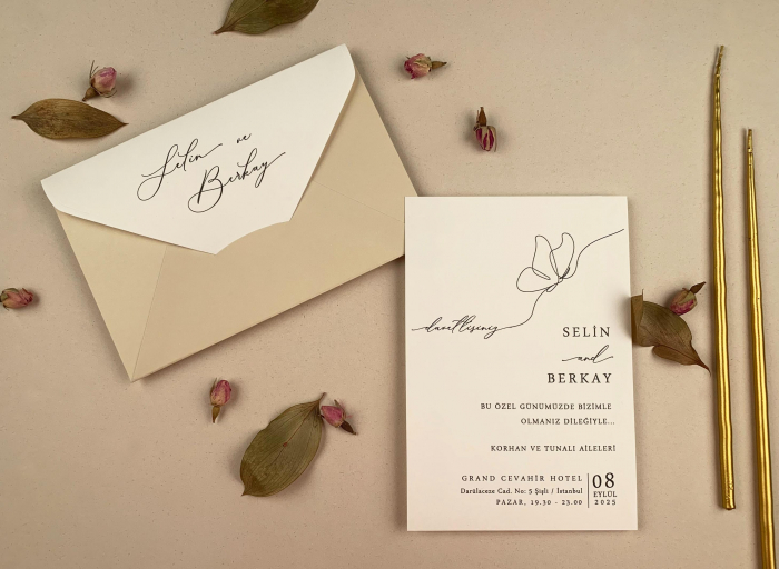 Invitatie de nunta moderna bicolora - cod 12254 [1]