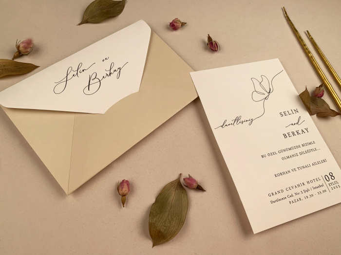 Invitatie de nunta moderna bicolora - cod 12254 [2]