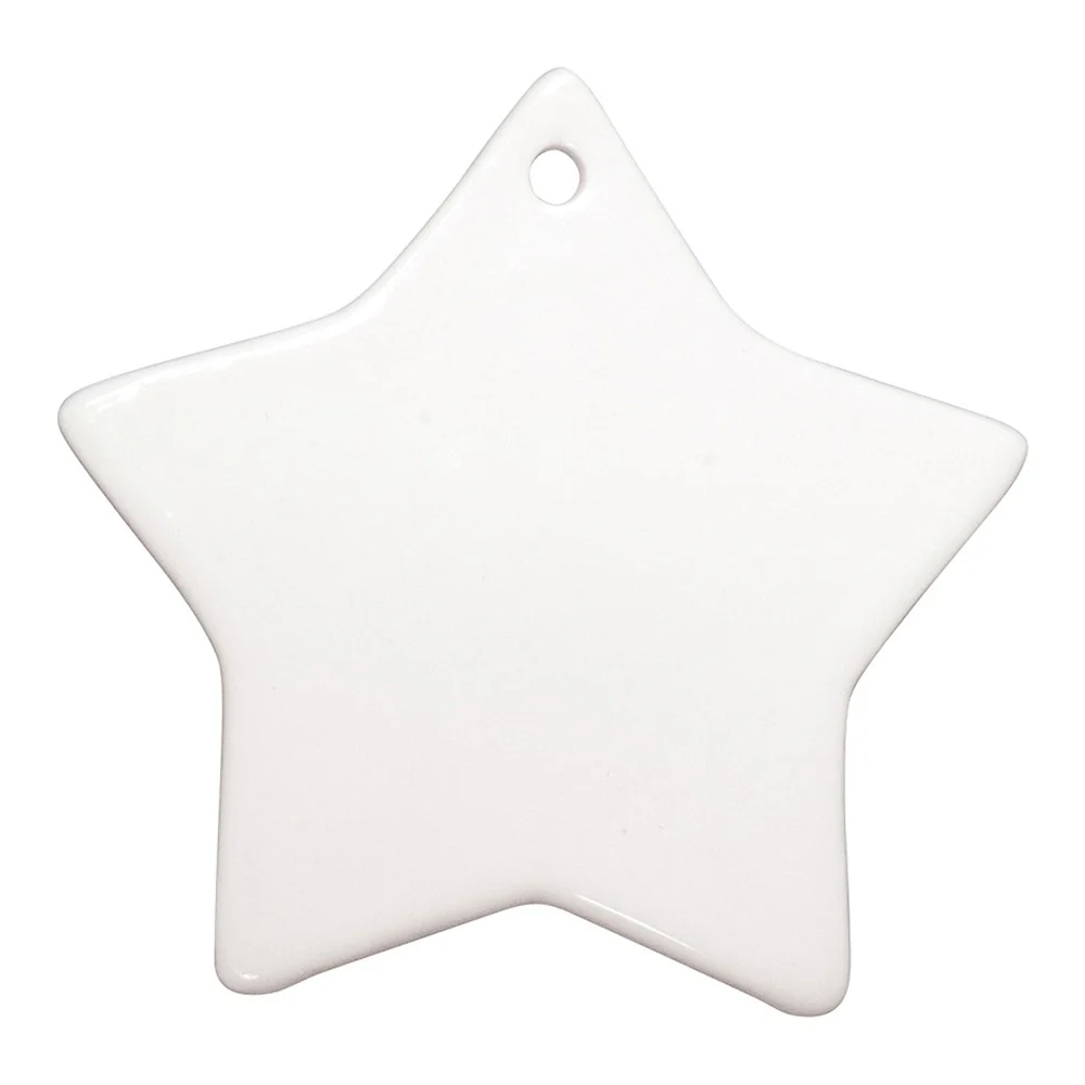 Ornament ceramica pentru brad personalizat - Stea [5]