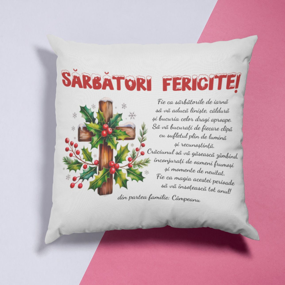 Perna Personalizata  - Urarae de Craciun din partea + nume familie [2]