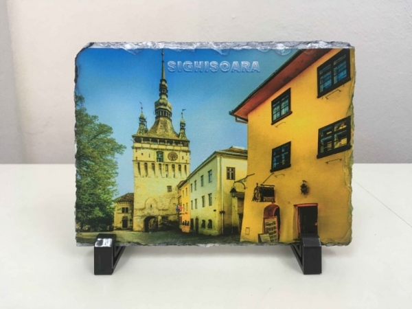 Rama foto din piatra personalizata - Ardezie dreptunghiulara 20x15 [3]
