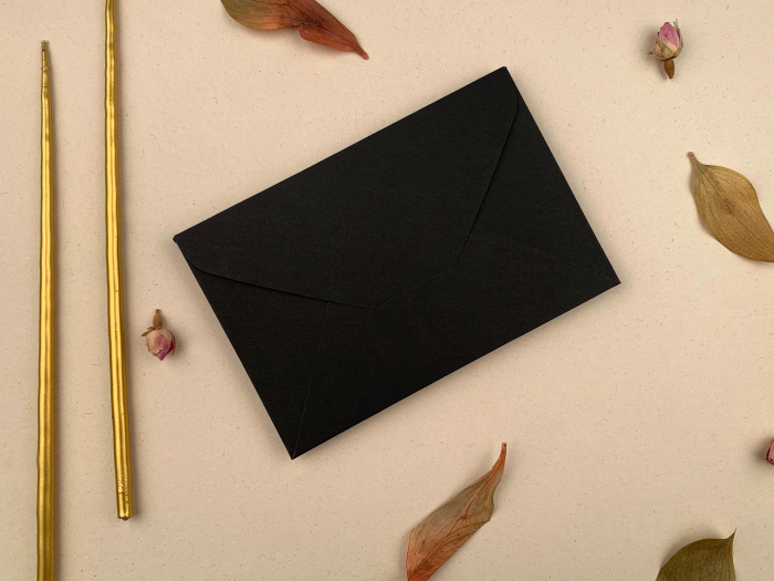 Plic Invitatii Nunta sau Botez - A 10x15 Negru [2]