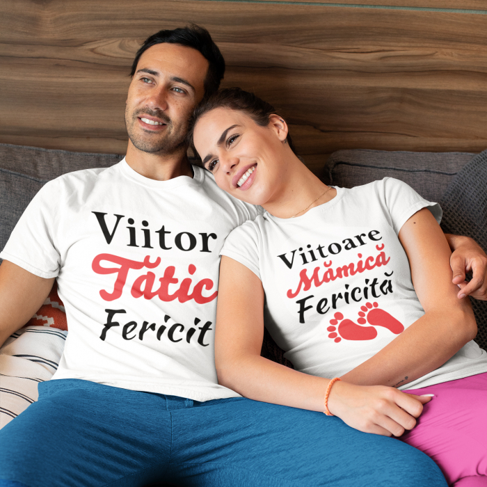 Promotie Tricou Barbat S Personalizat - Tatic Fericit [2]