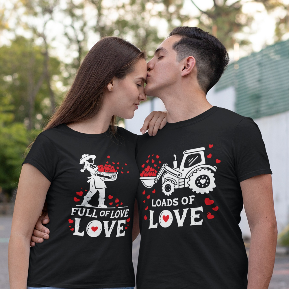 Set 2 Tricouri Personalizate Cuplu - Loads of Love / Full of Love [2]