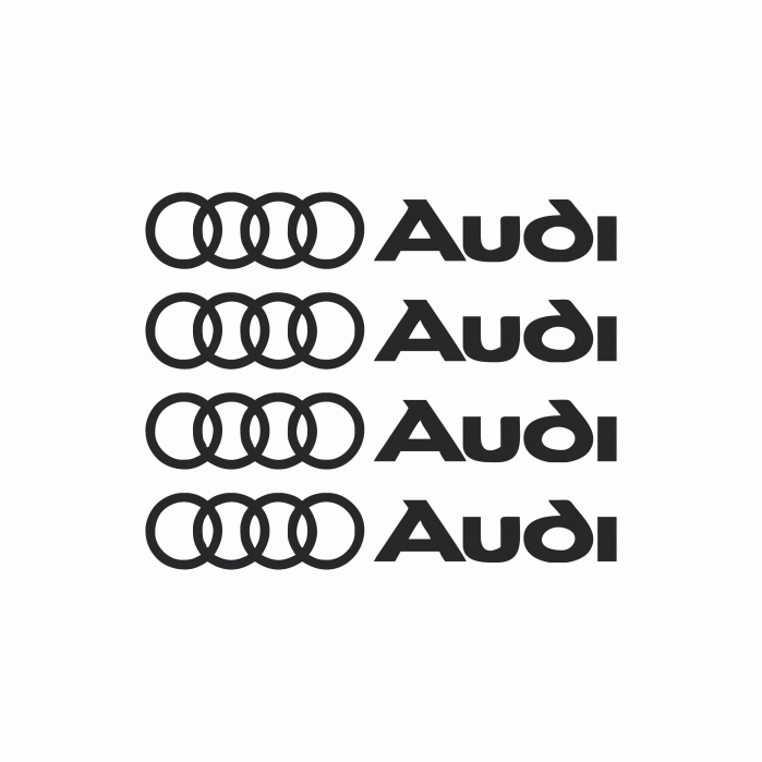 Set 4 Stickere auto jante - Audi [2]