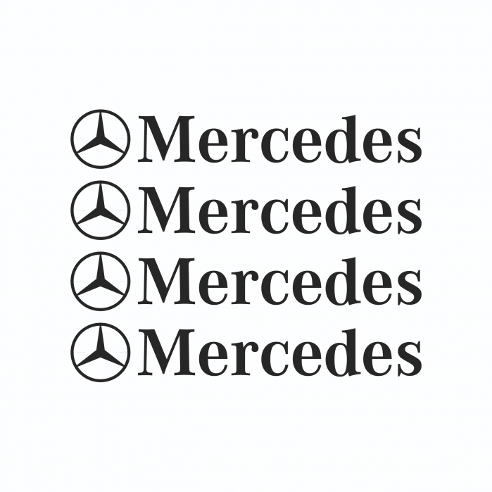 Set 4 Stickere auto jante - Mercedes [2]