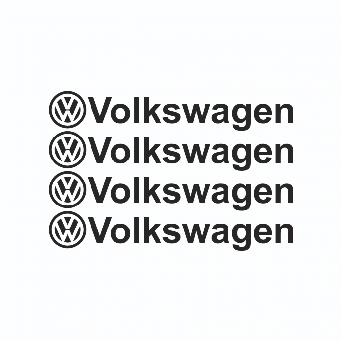 Set 4 Stickere auto maner usa - Volkswagen [2]