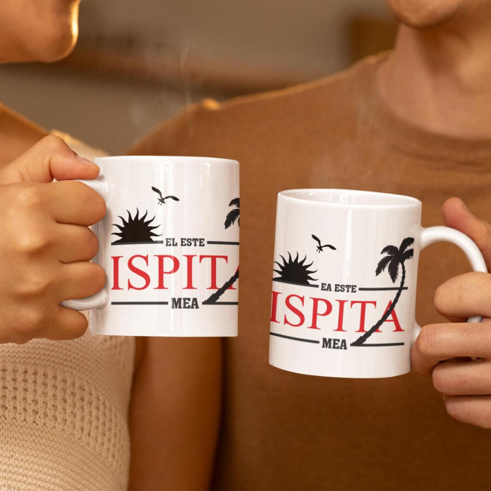 Set 2 Cani Personalizate cuplu - El/Ea este ispita mea   [1]