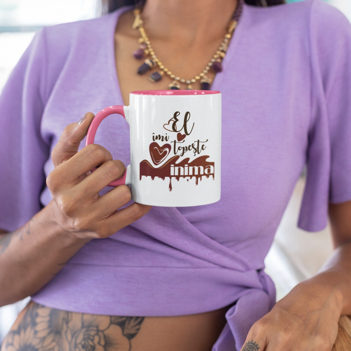 Set 2 Cani Personalizate cuplu - Imi indulceste viata  imi topeste inima   [2]