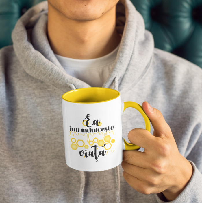 Set 2 Cani Personalizate cuplu - Imi indulceste viata  imi topeste inima   [3]