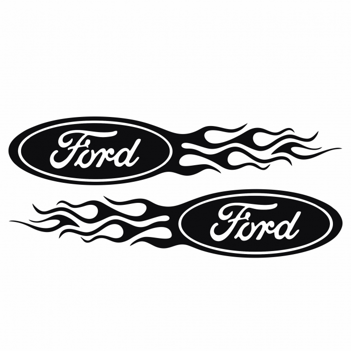 Set 2 Stickere Auto - Ford flacari [2]
